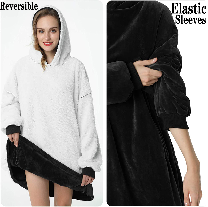 Ultracomfortabele grote plaid hoodie voor totale ontspanning 